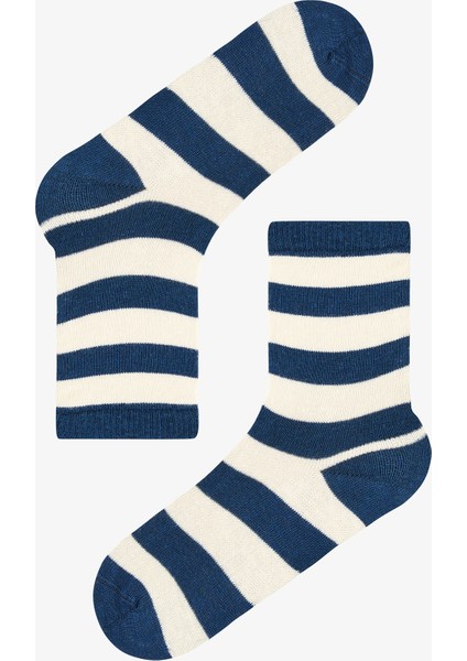 Çok Renkli Erkek Çocuk Bold Stripes 4lü Soket Çorap