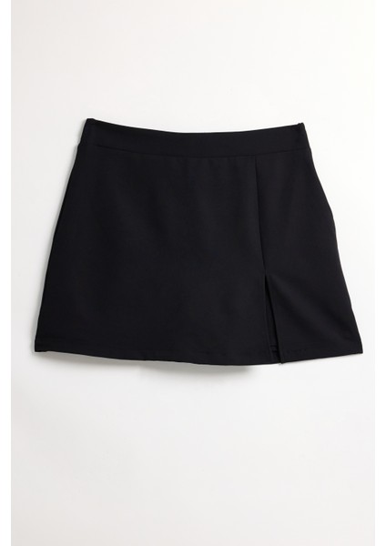 Büyük Beden Likralı Çift Yırtmaç Şortlu Etek fiyatları