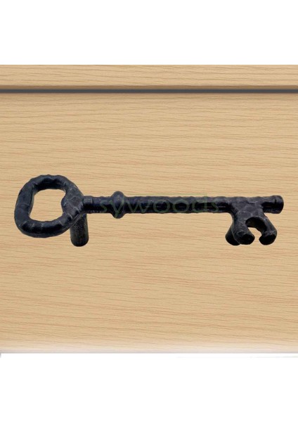 Vintage pirinç kulp anahtar şeklinde dolap kapak çekmece dekoratif