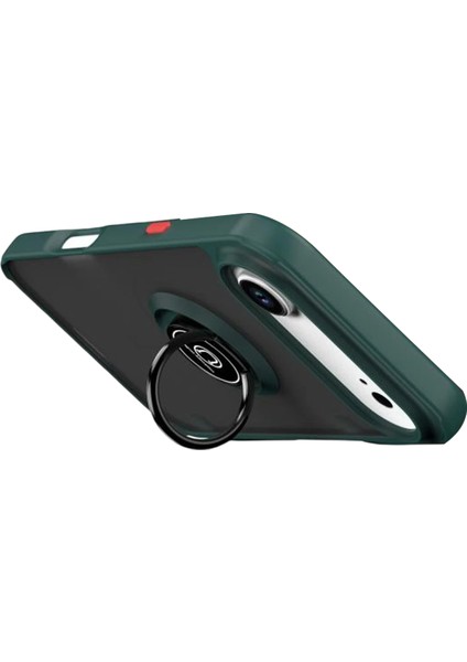 Yzlal Newface Apple Iphone 17 Air Montreal Yüzüklü Silikon Kapak - Yeşil modelleri