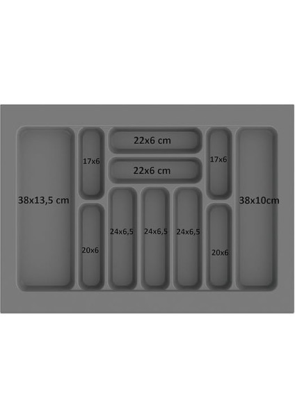 Çekmece Içi Kaşıklık Kepçelik Düzenleyici 69X49 cm (62X40 cm Kadar Kesilebilir) modelleri