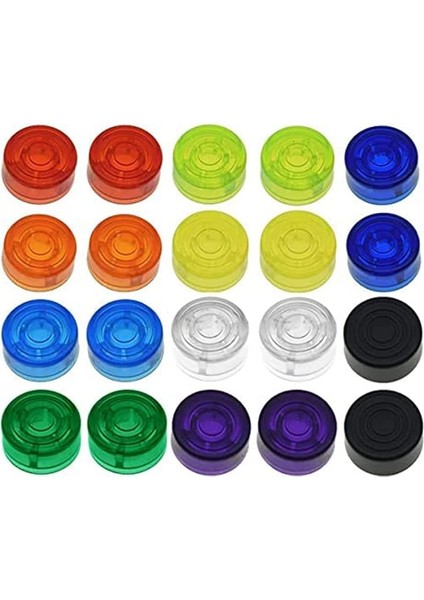 20 Adet Etkisi Pedalı Koruma Kapakları Etkisi Pedalı Ayak Pedalı Kap Ayak Tırnak Kapağı Koruma Kapağı Gitar Renkli Gitar Etkisi Pedalı Ayak Pedalı Topper