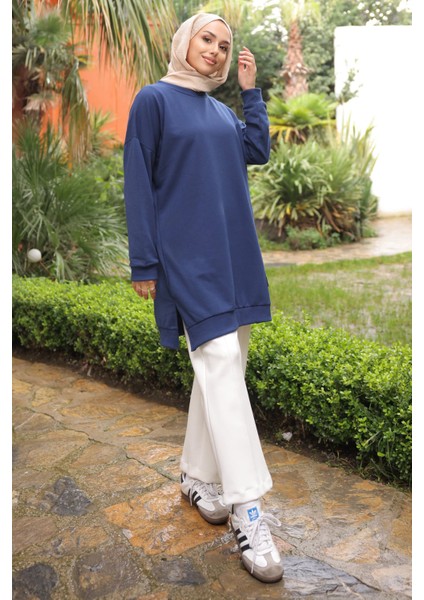 Lacivert Bisiklet Yaka Armalı Tunik fiyatları