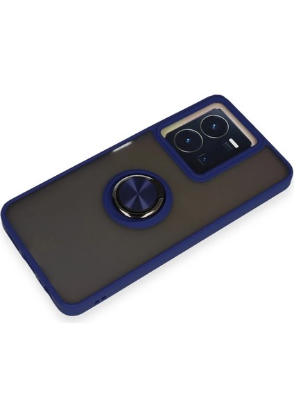 Yzlal Newface Vivo Y36 Kılıf Montreal Yüzüklü Silikon Kapak - Lacivert fırsatları