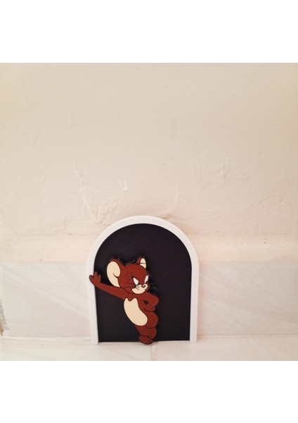 Ceresshop Jerry Dekoratif Mini Kapı – Fare Deliği Duvar Süsü Kahverengi fiyatları