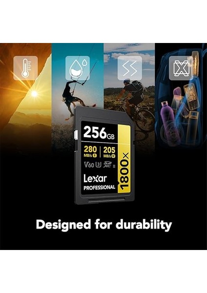 Gold Serisi Profesyonel 1800X 256GB Uhs-Iı U3 Sdxc Hafıza Kartı indirimleri