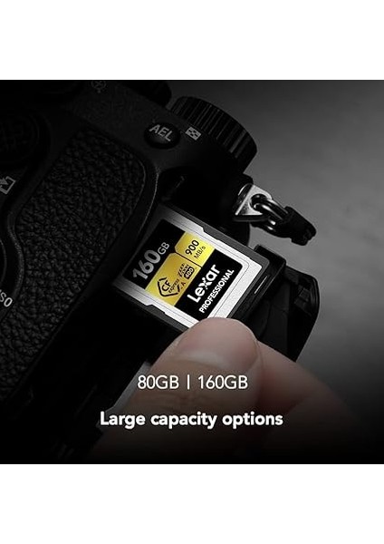160GB Profesyonel Cfexpress Tip A Altın Serisi Hafıza Kartı, 900MB/S'YE Kadar Okuma, Sinema Kalitesi 8k Video, Dereceli Vpg 400 (LCAGOLD160G-RNENG) fiyatları