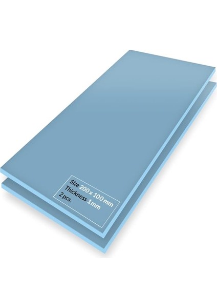Tp-3: Üstün Performanslı Termal Ped, 200 x 100 x 1,0 mm (Performans Kaybı Olmadan 2,0 Mm'ye Kadar Istiflenebilir), 2 Adet - Yüksek Performans, Özellikle Yumuşak, Ideal Boşluk Doldurucu, Köprü