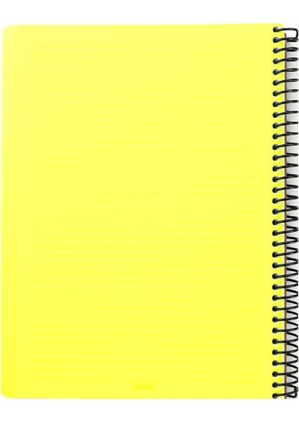 Capricorn Neon Serisi, A4, 7 Konulu (5 Kareli, 2 Çizgili) 210 Yaprak Pp Kapaklı Spiralli Defter, Sarı fiyatları