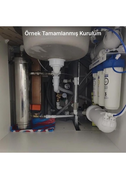 Powermaster PM-28653 Ana Hat Su Arıtma Sistemi 5.000 L/saat Paslanmaz Çelik Gövdeli Yıkanabilir Uf-Pvdf Filtreli
