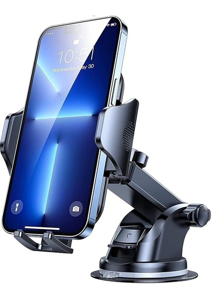Att-39 Uyumlu Otomatik Klipsli Araba Telefon Tutacağı Vakumlu Yüksek Kalite Telefon Tutucu