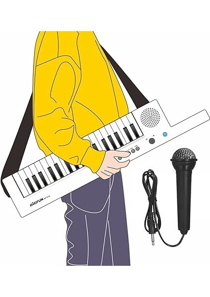 Gitar Elektronik Piyano Mini Klavi 37 Tuşlu Elektronik Klavye Piyano Çocuk Piyano fırsatları