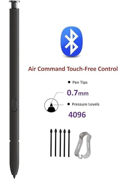 S24 Ultra Kalem, Samsung Galaxy S24 Ultra Stylus Için Stylus Kalem Yedek Stylus Kalem Bluetooth Kalem Orjinal (Siyah) fiyatları