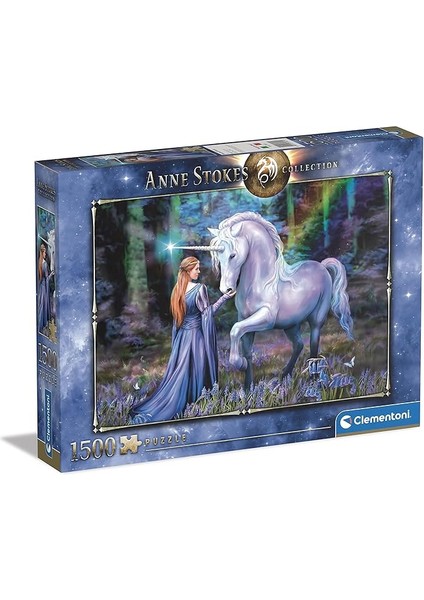 - 1500 Parça Anne Stokes Yetişkin Puzzle - Bluebell Woods