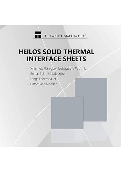 40×40×0,2 mm Heilos Katı Isı Iletken Folyo, Sabit Isı Ileten Silikon Folyo, Cpu/gpu Için, Isı Iletkenliği 8,5 W/mk, Uzun Kullanım Ömrü, Masaüstü / Dizüstü Bilgisayar, Çok Amaçlı, Amd Özel fiyatları