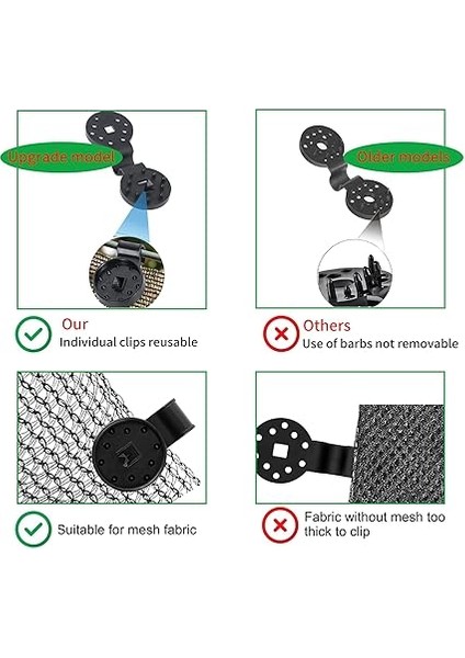 Gölge Bezi Ağır Hizmet Kilidi Tutacağı, Gölge Bezi Plastik Klipsler, Güneşlik Net Gölgeleme Sabit Klips Tokası Plastik, Rüzgar Geçirmez Tente Kelepçesi Tutacağı, Güneşlik Net Için Yuvarlak Plastik fırsatları