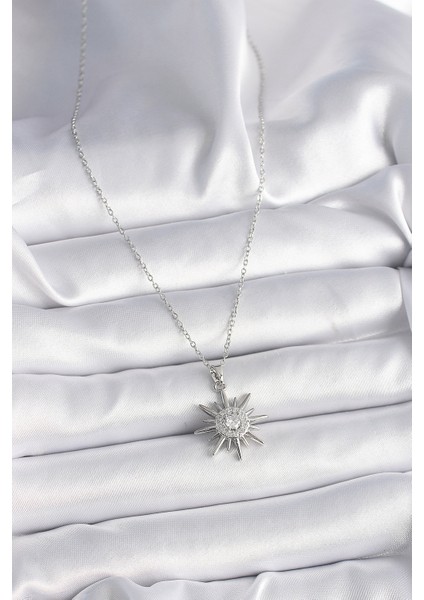 316L Çelik Gümüş Renk Zincir Zirkon Taşlı Güneş Model Kadın Yüzük fiyatları