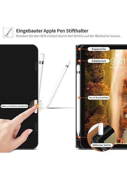 Holımet iPad 10 Nesil 2022 Kılıf, Kalem Tutuculu Pu Deri Tpu Arka Kapak, Darbeye Dayanıklı Koruyucu, Otomatik Uyku/uyanma, 10,9 Inç - Kahverengi indirimleri