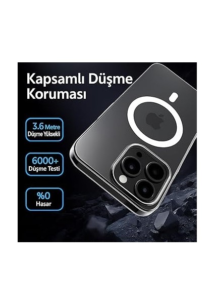iPhone 13 Mag-Safe Sararmaz Kılıf - Şeffaf Pc, Mıknatıslı, Ince, Darbeye Dayanıklı, Çizilmez, Hafif, Premium Koruma, Şeffaf Kapak, Mıknatıslı, iPhone 13 Koruyucu Kılıf indirimleri