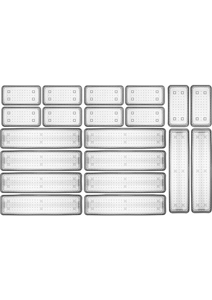 Home 20'li Modüler Set Kaşıklık Çekmece Içi Düzenleyici Çatal Kaşık Bıçak Düzenleme Organizeri Antrasit