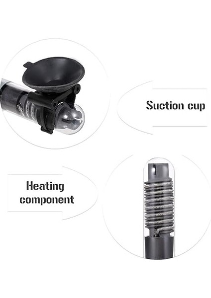 Akvaryum Isıtıcı Dalgıç Oto Termostat Isıtıcı Balık Tankı Su Isıtıcı Vantuzlu Kuvars Tüp indirimleri