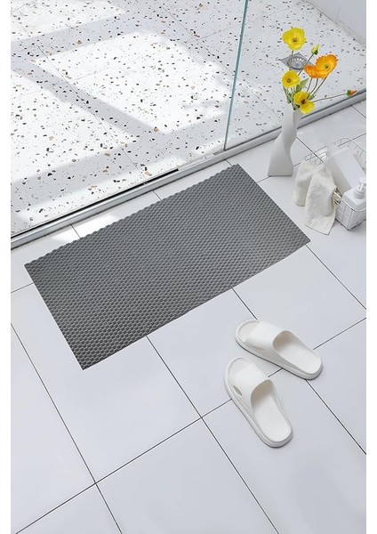 Mark Premium Serisi Banyo - Küvet Içi Kaydırmaz Vantuzlu Hasır Desenli Diktördgen Paspas 68,5 x 35,5 Cm, Gri fiyatları