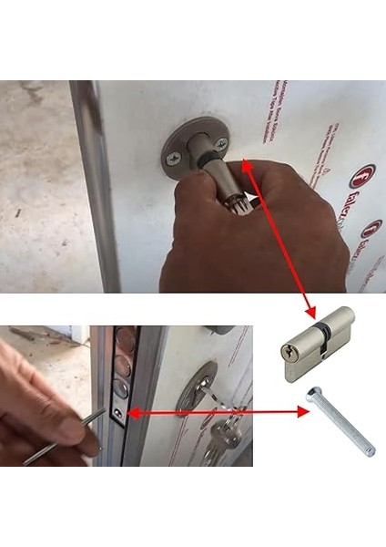Std Barel Göbek Kilit Silindir Kapı Emniyet Güvenlik Kilidi 90 mm 2 Anahtarlı Zamak fırsatları