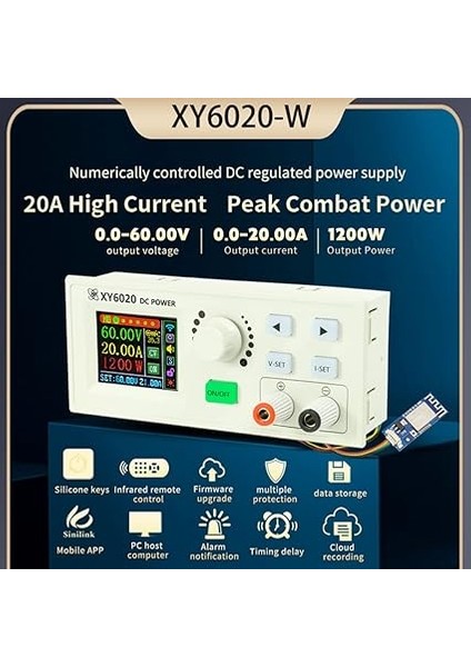 XY6020-W Sayısal Kontrol Ayarlanabilir Dc-Dc Voltaj Düşürme Güç Kaynağı Modülü Sabit Voltaj ve Sabit Akım Buck Dönüştürücü Volt 20A 1200W fiyatları