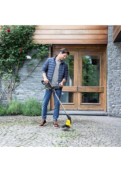 Wre 18 – 55 18 V Akülü Yabani Ot Giderici, Naylon Fırça Başlığı, Maks. 2.800 Devir/dakika, Döner Temizleme Başlığı, Teleskopik Sap, Kärcher 18 V Akü ile Kullanılabilir, Aküsüz fırsatları