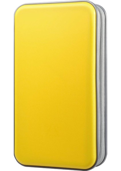 Xx CD Çantası, 96 Cd/dvd Çantası Sert Plastik CD Çantası, Saklama, Koruyucu Kılıf, DVD Saklama, Çocuklar Için Araba CD Çantası (Sarı)