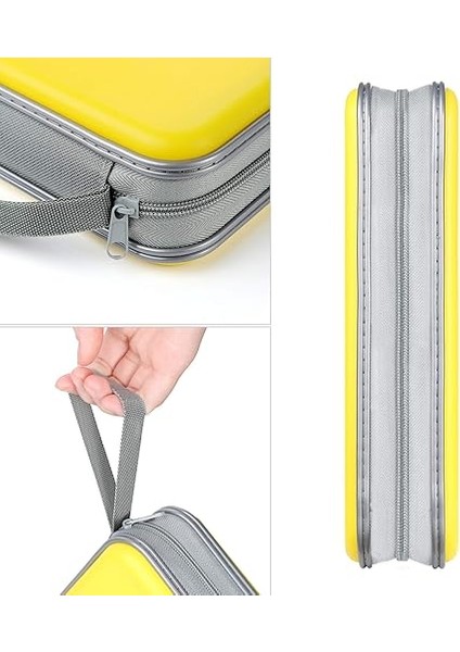 Xx CD Çantası, 96 Cd/dvd Çantası Sert Plastik CD Çantası, Saklama, Koruyucu Kılıf, DVD Saklama, Çocuklar Için Araba CD Çantası (Sarı) fırsatları