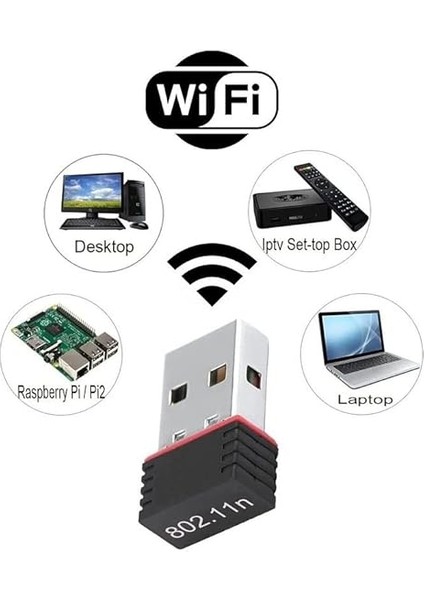 USB Wifi Adaptörü Kablosuz Wifi Internet Alıcı Ağ Kartı Masaüstü Bilgisayar Pc 300 Mbps 802.11N fırsatları