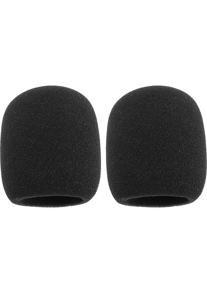 2 Adet SM58 Mikrofon Pop Filtresi Yedek Shure SM58 PGA48-XLR PGA48 SM58 BETA58A SM48 SM58-S SM58-CN Küre Mikrofon 7,6 x 6,5 Cm, Siyah