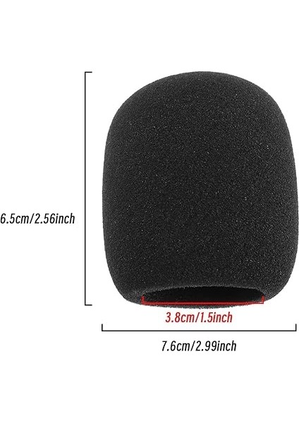 2 Adet SM58 Mikrofon Pop Filtresi Yedek Shure SM58 PGA48-XLR PGA48 SM58 BETA58A SM48 SM58-S SM58-CN Küre Mikrofon 7,6 x 6,5 Cm, Siyah fırsatları