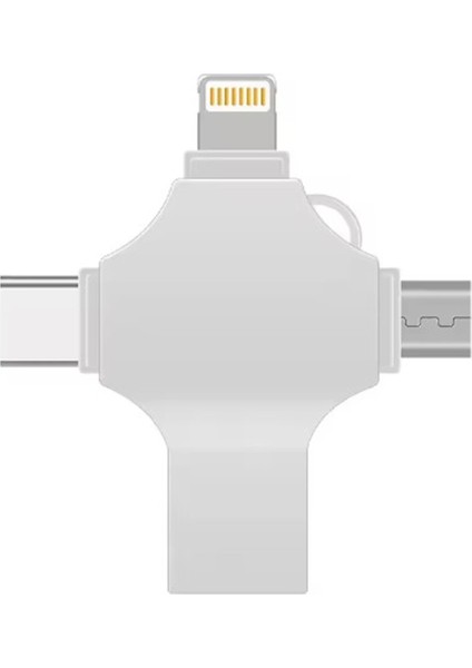 Otg 4in1 Cep Telefonu Çok Fonksiyonlu USB Flash Bellek 128 GB Type-C, Micro Sd ve Kart Okuyucu ( Lisinya )