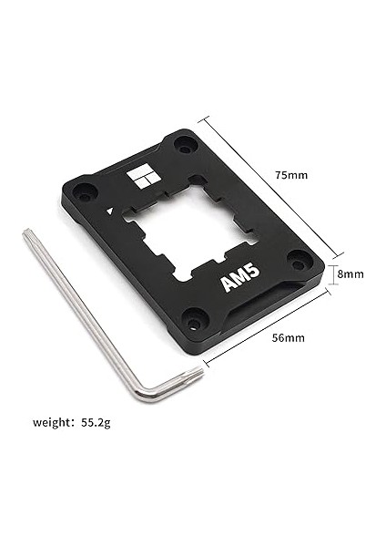 Güvenli Çerçeve Kiti Anti-Bükme Toka Siyah Için Am5 Cpu Iletişim Çerçevesi V2 fırsatları