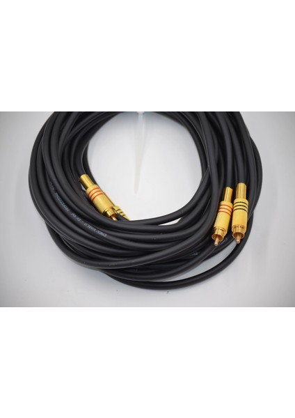 Amfi Rca Kablosu – 10 Metre - El Yapımı %100 Bakır – Uzun Anfi Rca Ses Kablosu - 10 mt modelleri