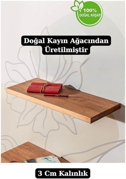 Ahşap Dekoratif Tasarım Duvar Raf Düzenleyici Kütüphane Kitaplık Banyo ve Mutfak Küçük Koyu indirimleri