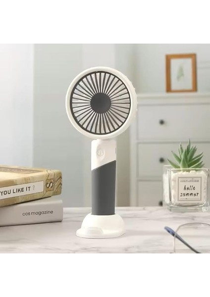 Hoala Masaüstü USB Şarjlı Vantilatör, 3 Kademeli Soğutucu Mini El Fanı, Ultra Sessiz