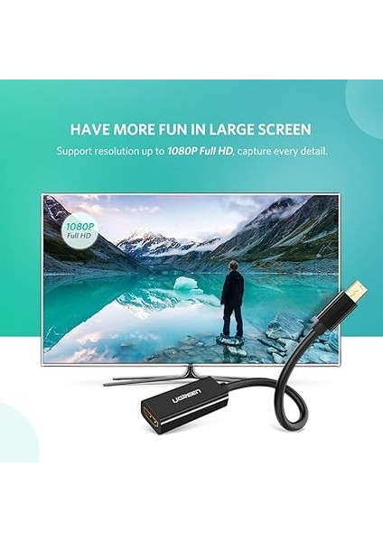Mini Displayport HDMI Dönüştürücü Adaptör Siyah fırsatları