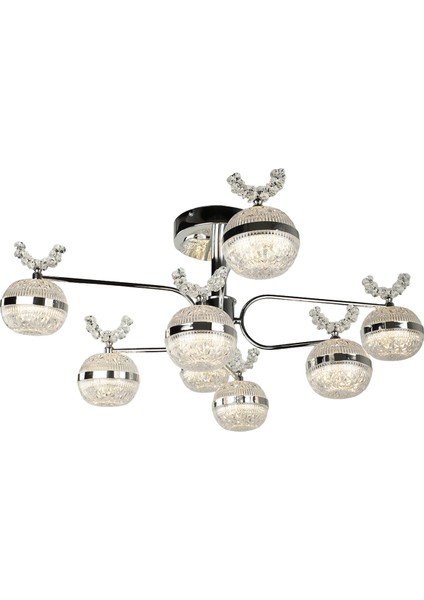 Lord Ledli 8.li Avize Krom Kaplama modelleri