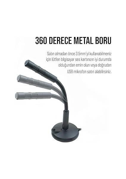 3,5mm Aux Girişli Pc Tablet Mikrofonu (Mc-7) fiyatları