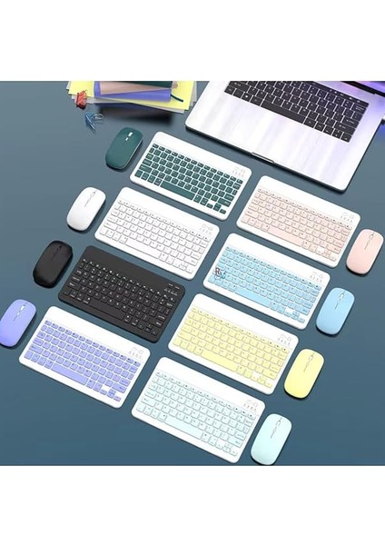 Galaxy Tab S9 Fe Plus X610 12.4 '' Ile Uyumlu Bluetooth Özellikli Klavye Mouse Set Siyah fırsatları