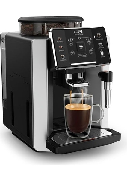 Sensation C90, Tam Otomatik Kahve Makinesi, Kolay Kullanım ve Bakım, Işıklı Uyarılar, Pratik Temizlik, Gümüş, EA910E10 fiyatları