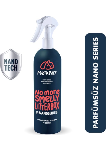 Parfümsüz Nano Kedi Kumu Koku Giderici, Doğal Ve Kokusuz/naturel Kedi Tuvaleti Için Sprey, 400 ml
