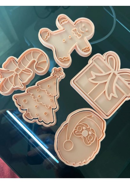 Yılbaşı Temalı 5 Li Kurabiye Hamur Kalıbı