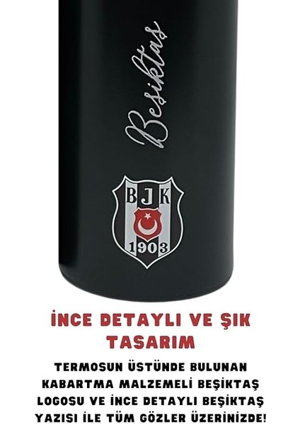 500ML Lisanslı Çift Katlı Paslanmaz Çelik Termos 8 Saat Sıcak Soğuk Hediye Kutulu Siyah fiyatları