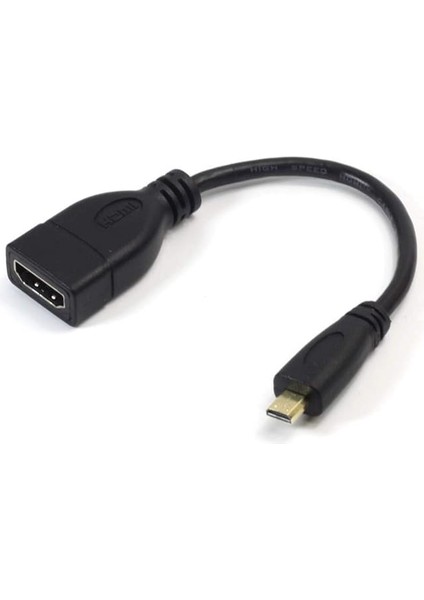 Micro HDMI To HDMI Çevirici Görüntü ve Ses Aktarım Kablosu 15 cm 5139