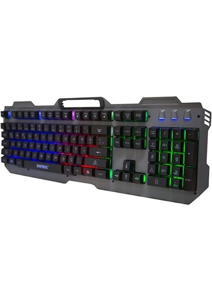 KB-197 Tıtanıo USB Aydınlatmalı Q Metal Yüzey Gaming Oyuncu Klavyesi modelleri