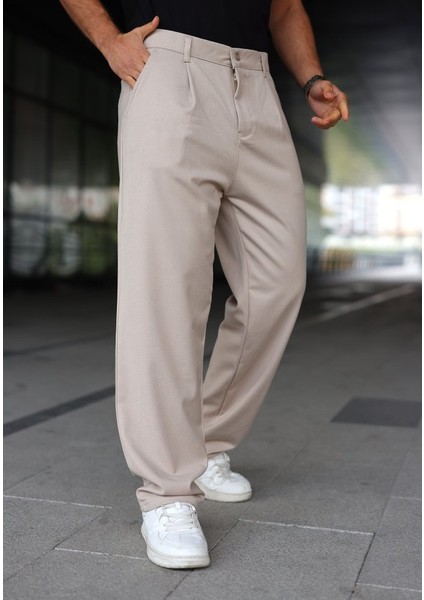 Erkek Baggy Pantolon Beli Lastikli